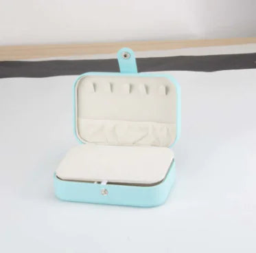 Compact Travel Jewelry Box for Earrings and Rings