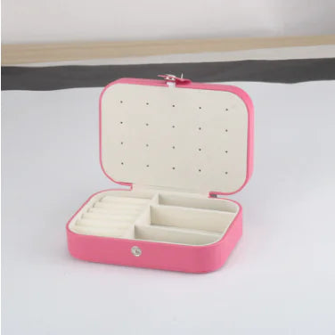 Compact Travel Jewelry Box for Earrings and Rings